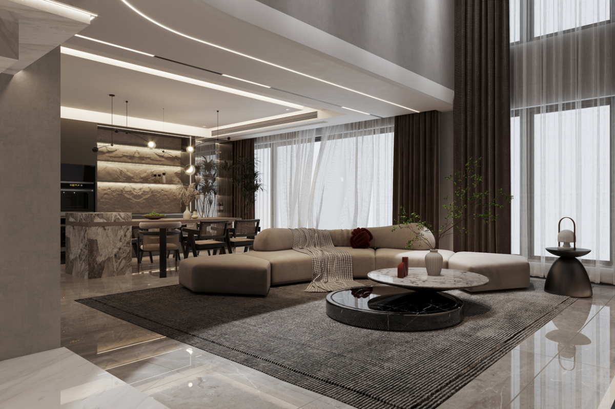 世茂珺悅府 203平米現(xiàn)代簡約風格效果圖 世茂珺悅府 203平米現(xiàn)代簡約風格效果圖