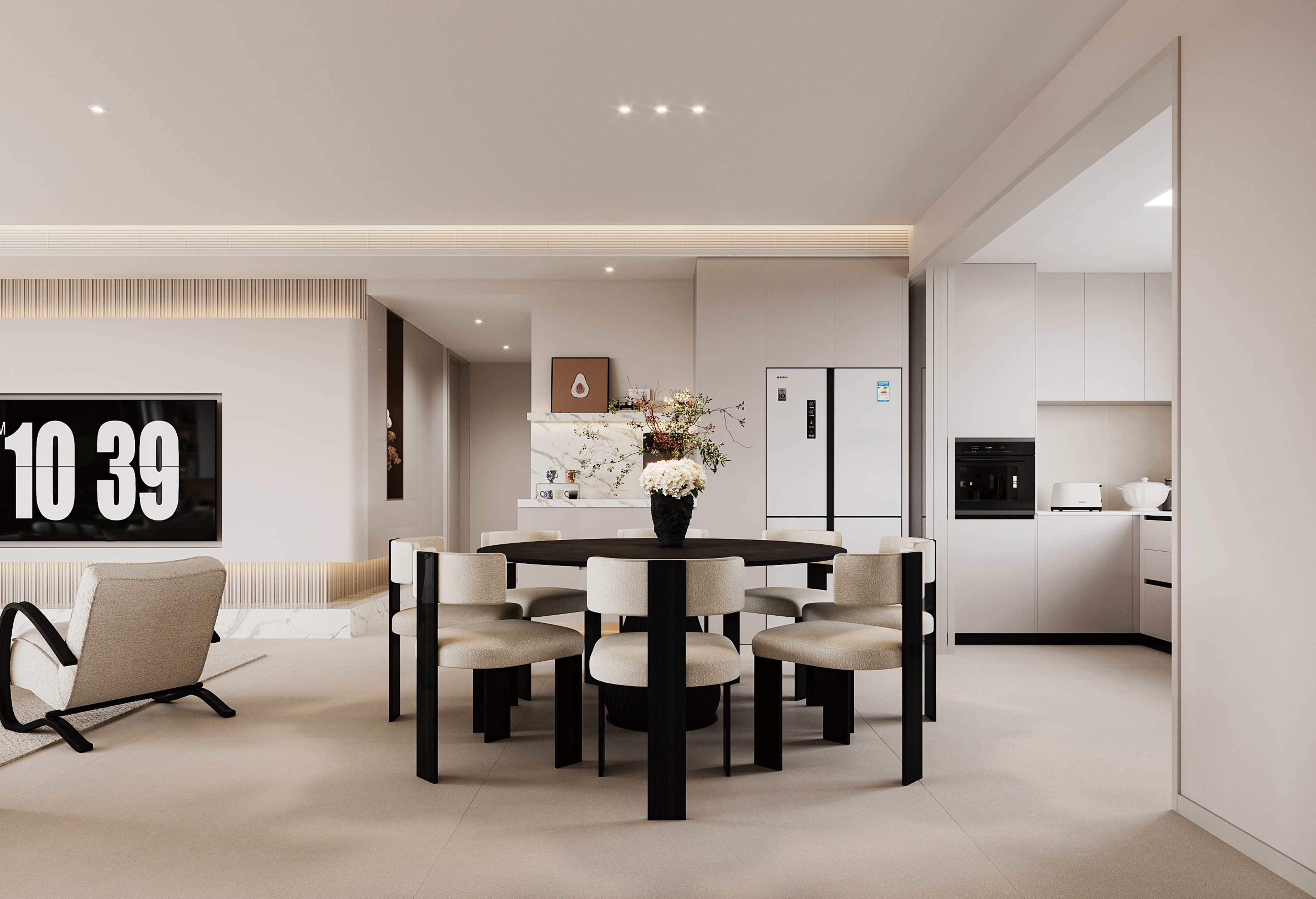 半島華府 | 143㎡詩意奶油風(fēng)，每一個細(xì)節(jié)都自帶溫柔暖意