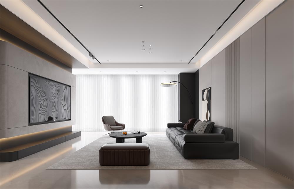 中海華樾133㎡ | 看不膩的「黑白極簡」王炸組合！高級感原地封神！