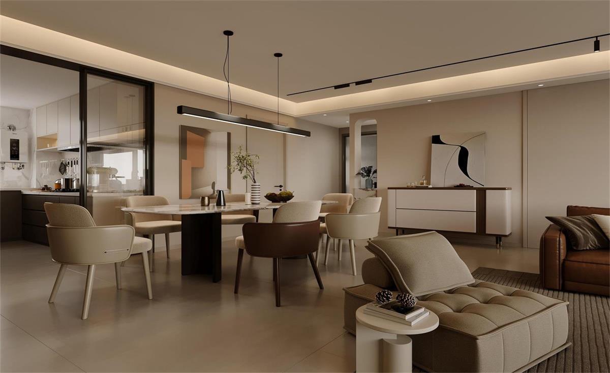 中海華樾 | 現(xiàn)在裝修都內(nèi)卷成這樣了？！從玄關(guān)就開始美哭的143㎡現(xiàn)代風(fēng)