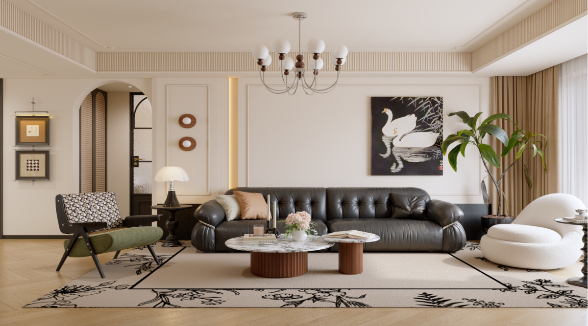 寶湖天脊162㎡ | 真愛慘了這絕美腔調(diào)的法式中古風(fēng)！回家都像在度假~