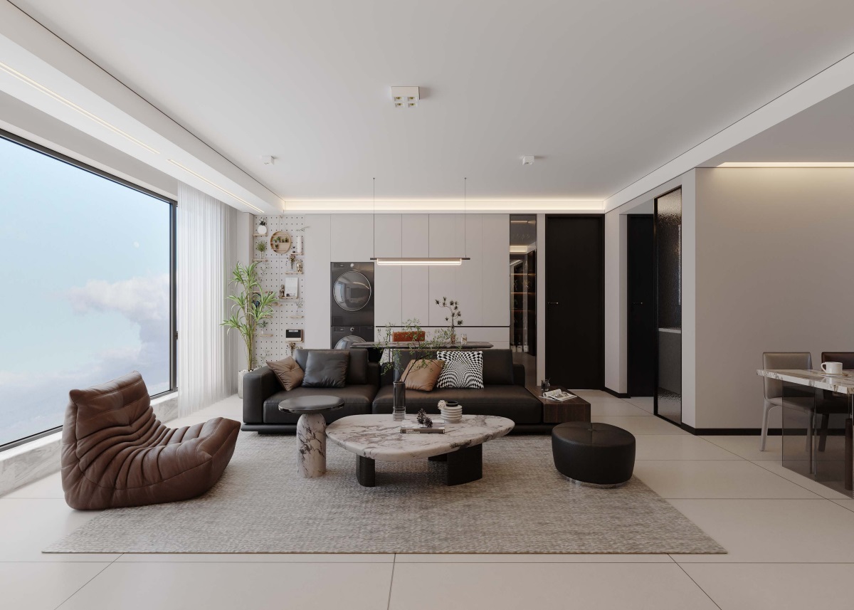 光耀上院128㎡ | 高效“去班味”的舒適現(xiàn)代風(fēng)！開(kāi)啟治愈系慢生活~